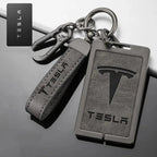 Key Card Holder for All Tesla Models - Zinc Alloy Full Protection with Keychain