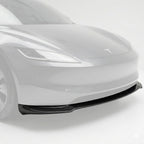 Real Carbon Fiber Front Lip Splitter for Tesla Model 3 Highland 2024+