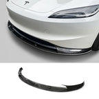 Real Carbon Fiber Aero Front Lip Spoiler for Model 3 Highland 2024+