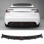Real Carbon Fiber Rear Diffuser for Tesla Model 3 Highland 2024+