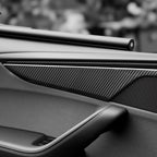 Dry Carbon Fiber Door Panel Trim Covers for Tesla Model Y Juniper