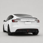 Real Carbon Fiber Rear Diffuser for Tesla Model 3 Highland 2024+