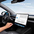 Model 3 Highland/Model Y Juniper Under Screen Crystal Dock | 3-in-1 Ambient Light, Aromatherapy & USB Fast Charging