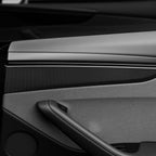 Dry Carbon Fiber Door Panel Trim Covers for Tesla Model Y Juniper