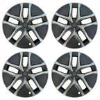 19-Inch Gemini Wheel Covers for Model Y Juniper 2025+ (Set of 4) Matte Black with Gray