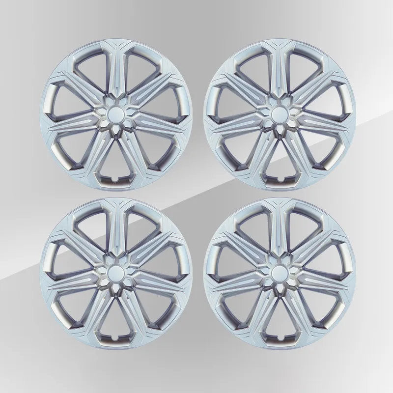 19" Tesla Model Y Wheel Covers (4pcs) - Reinforced ABS Hubcaps for 2020-2024 Model Y Model Y (2020-2024) 19 inch Silver