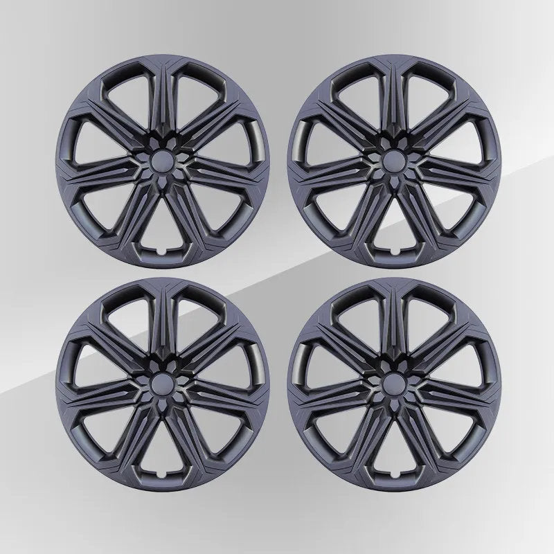 19" Tesla Model Y Wheel Covers (4pcs) - Reinforced ABS Hubcaps for 2020-2024 Model Y Model Y (2020-2024) 19 inch Gun Grey