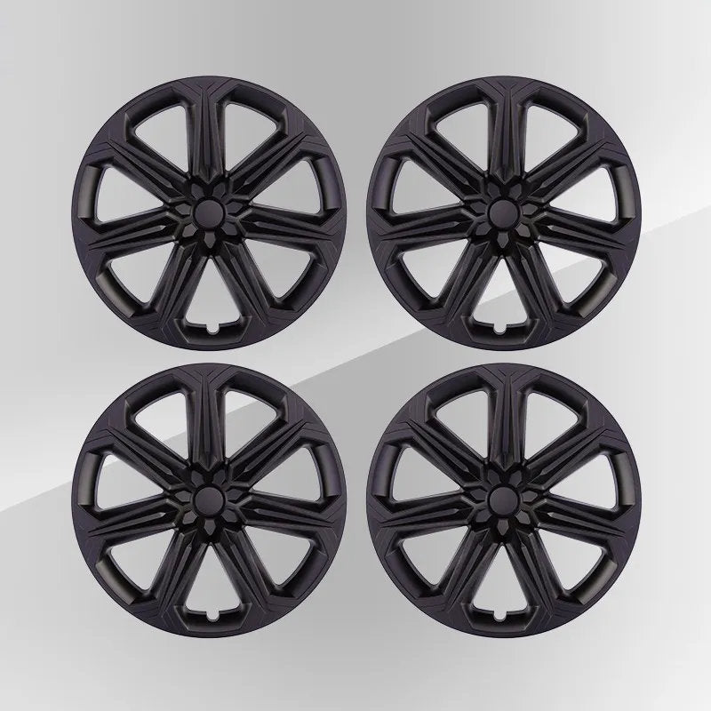 19" Tesla Model Y Wheel Covers (4pcs) - Reinforced ABS Hubcaps for 2020-2024 Model Y Model Y (2020-2024) 19 inch Matt Black