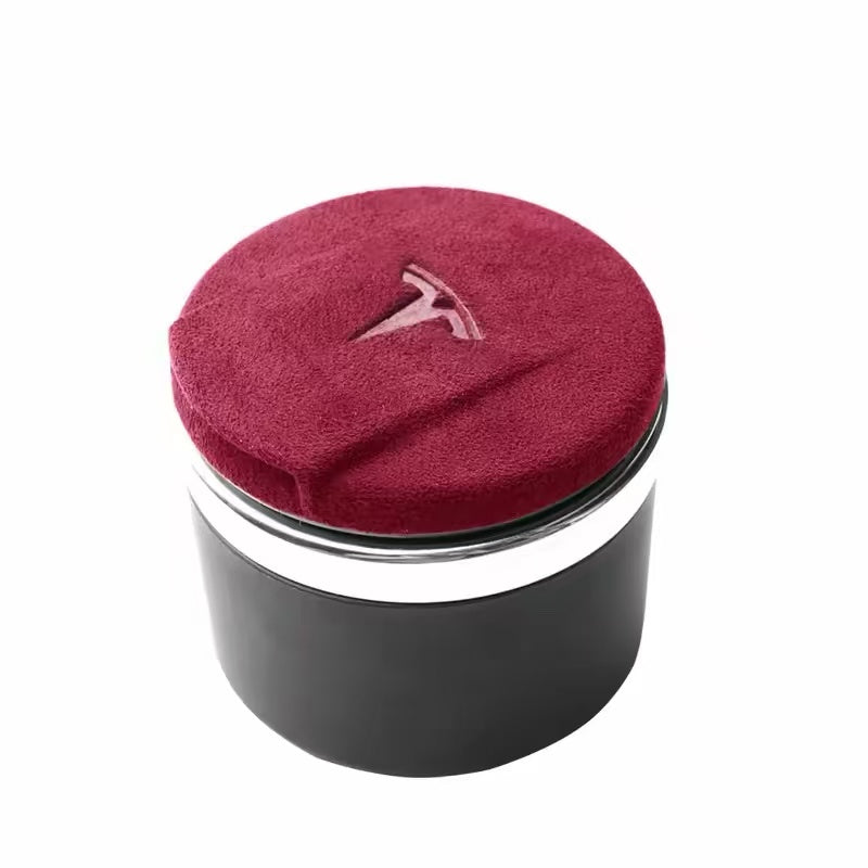 Cup Holder Suede Ashtray for All Tesla