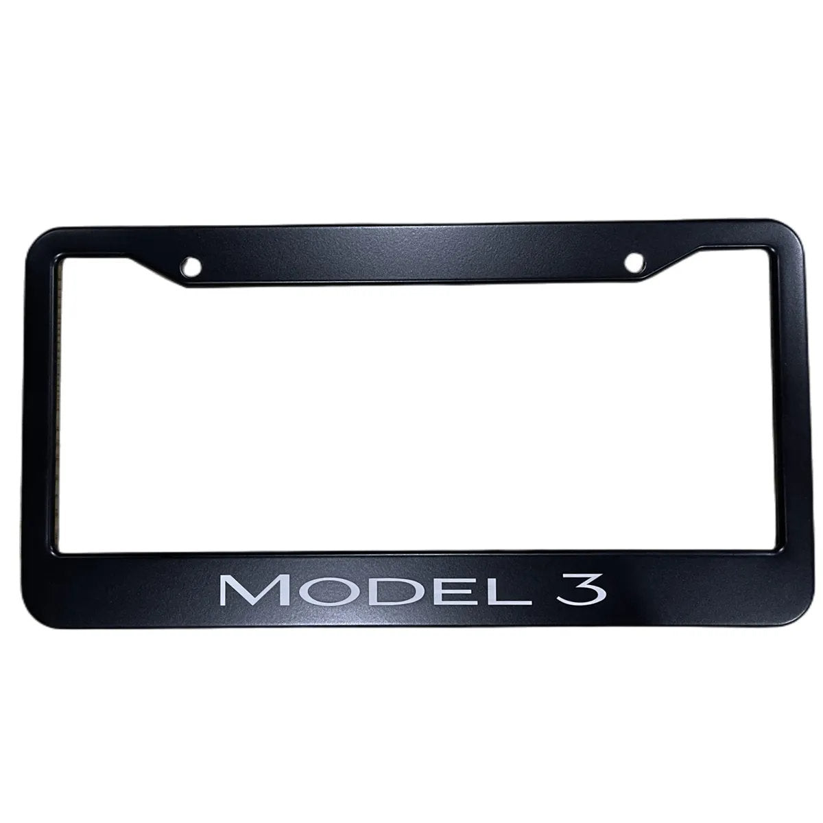 2pcs Tesla Model 3 Black Stainless Metal License Plate Frame Model 3