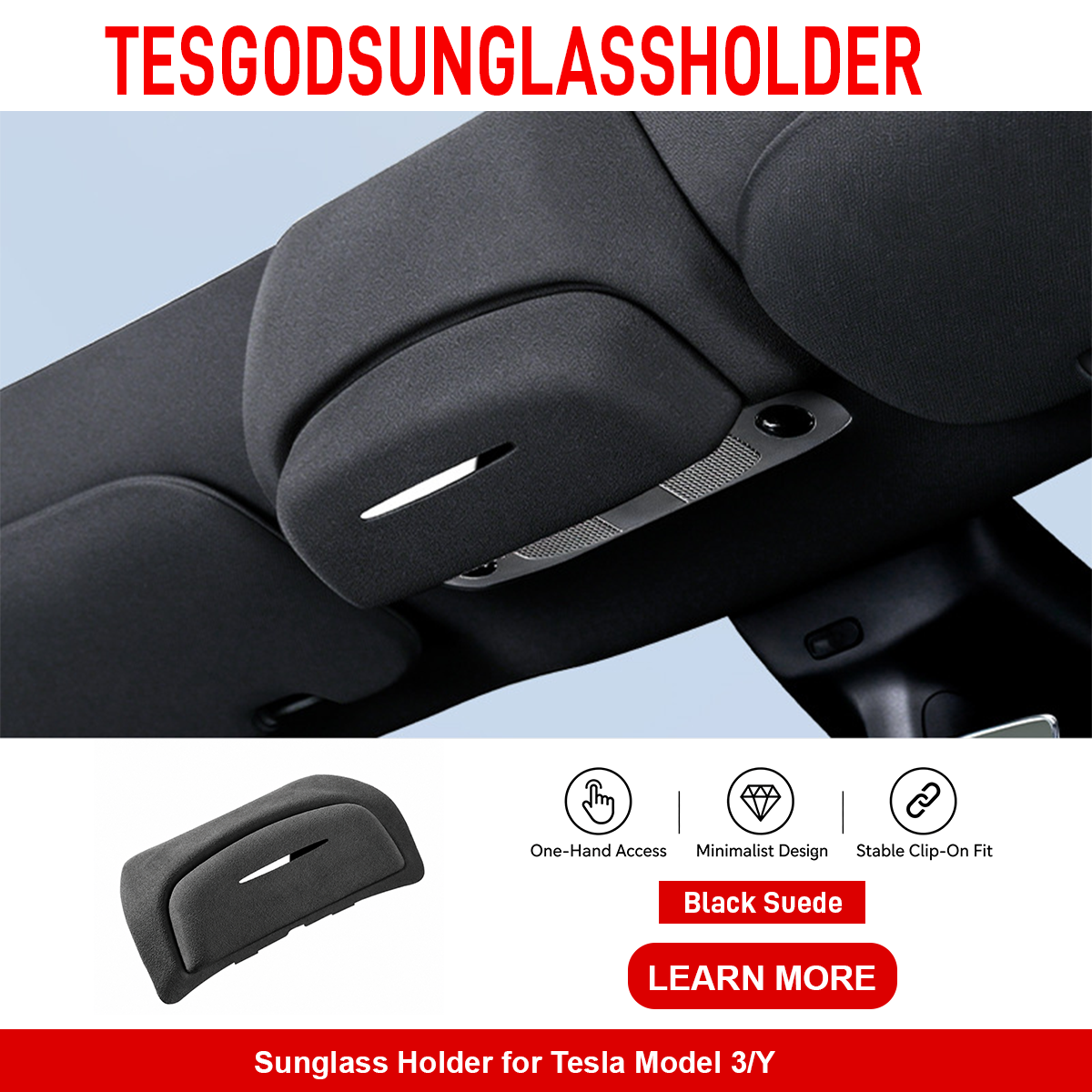 Sunglass Holder for Tesla Model 3/Y