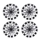 4PCS HubCap for Tesla Model 3 Highland 2024 – 18 Inch Replacement Wheel Cover Model 3 Highland (2023.10-ON) 18" Silver