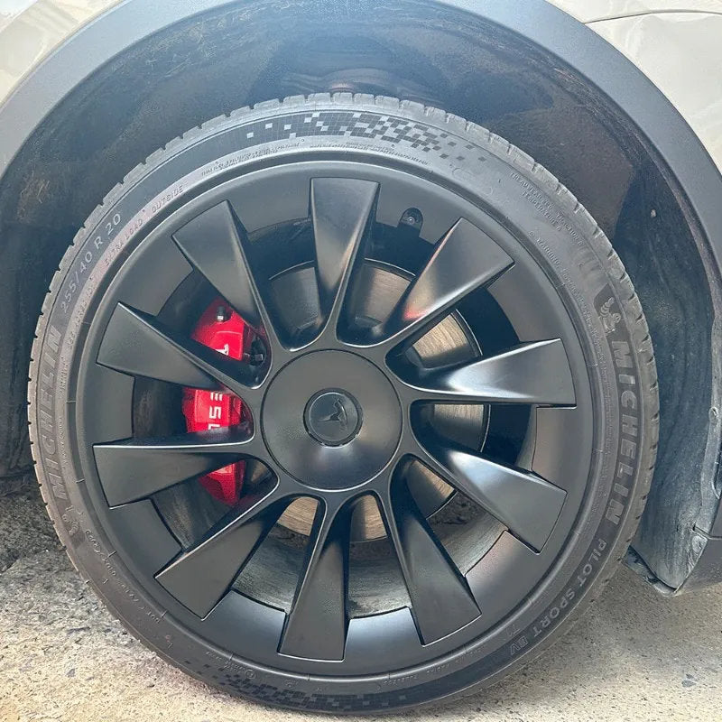 4PCS Tesla Model Y 20 Inch Rim Protectors – Full 360° Protection Matte Black
