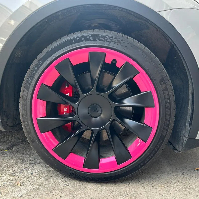 4PCS Tesla Model Y 20 Inch Rim Protectors – Full 360° Protection Pink