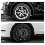 4Pcs Wheel Caps Suitable for Tesla Model Y 19-Inch Rims