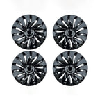 4 Pcs Wheel Covers for Tesla Model Y 19-Inch Wheels Bright Black 19 inch