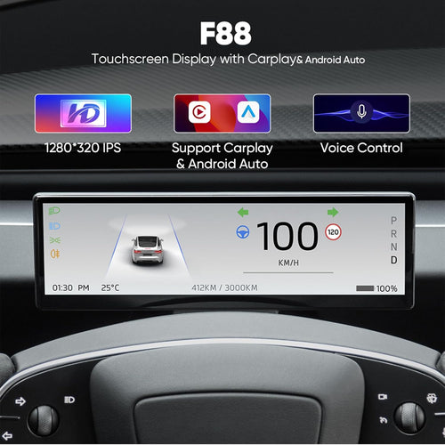 8.8 Inch Touch Screen Instrument Cluster Dashboard Display for Tesla Model 3 / Y