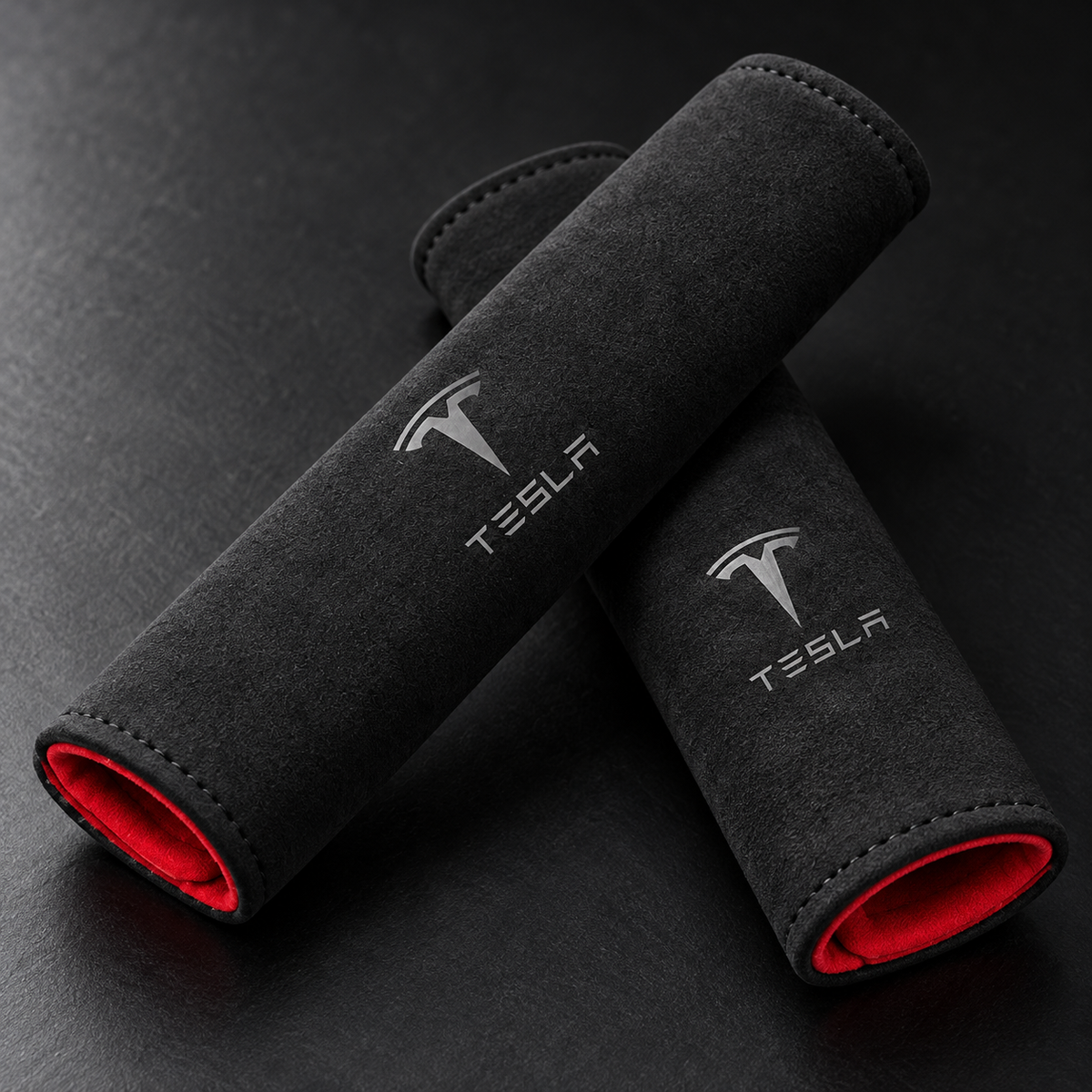 Alcantara Seat Belt Covers for Tesla Model 3/Y/S/X