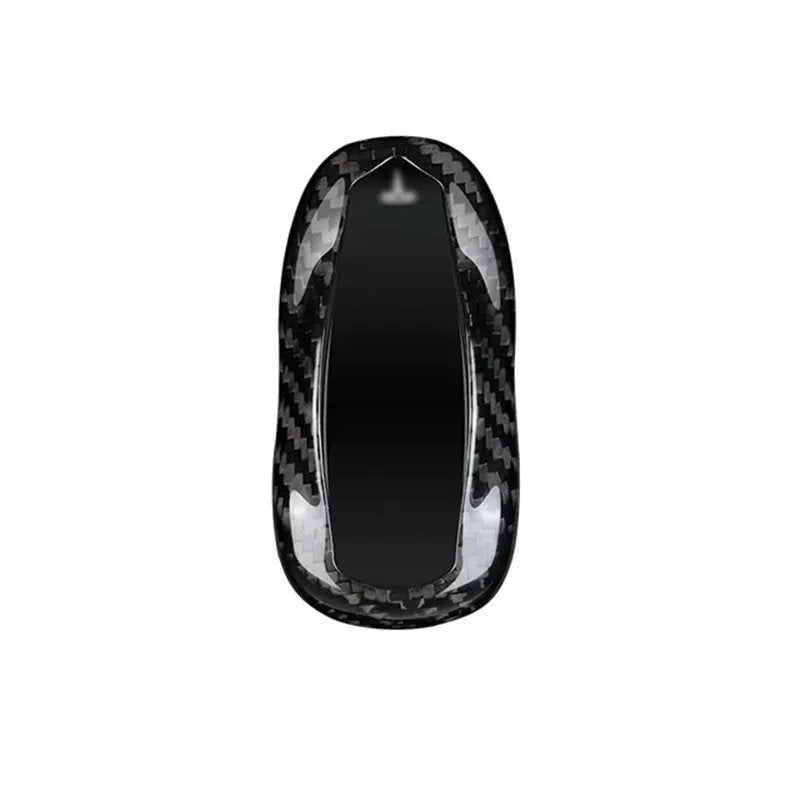 Carbon Fiber Key Fob Cover For Tesla Model S（2012-2018) Black