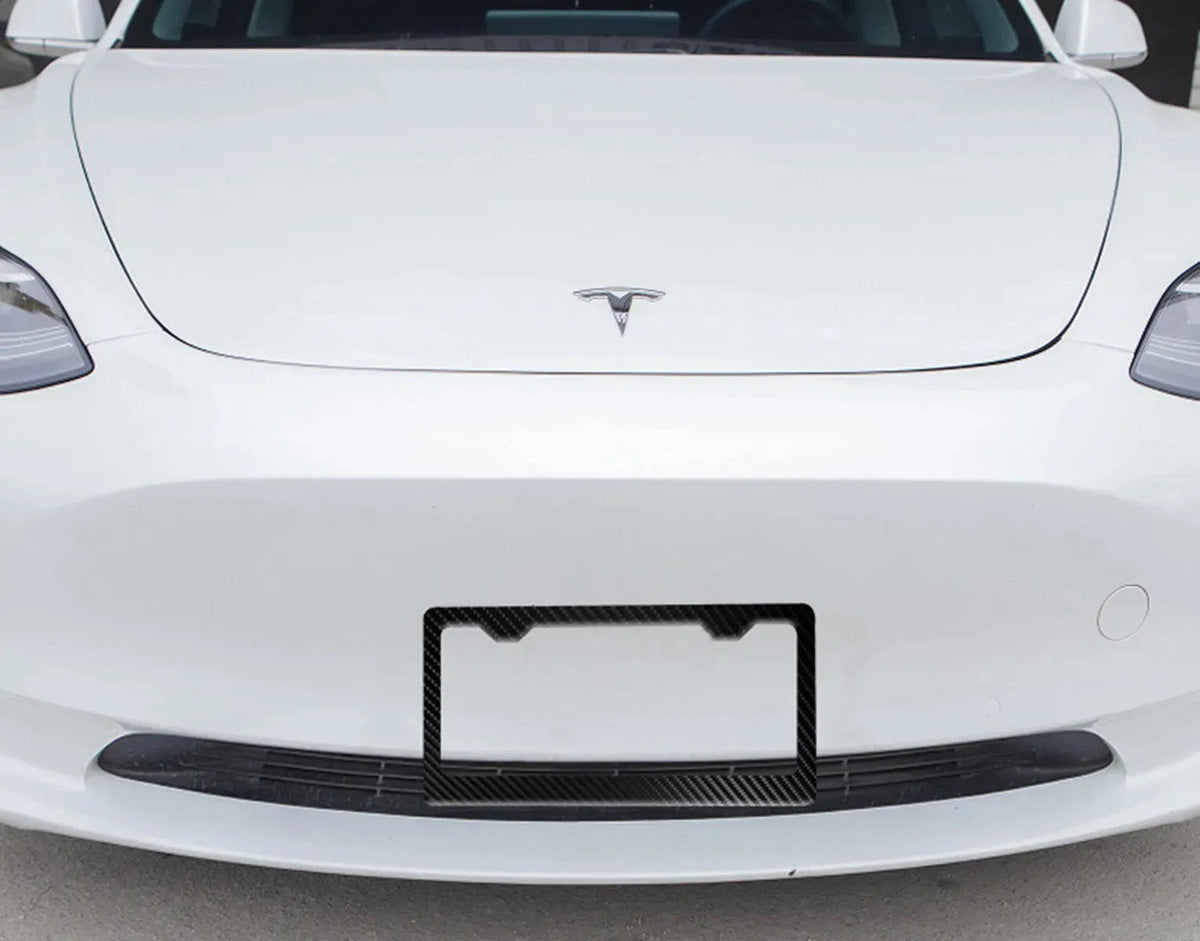 Carbon Fiber License Plate Frame for Tesla Model 3/Y（2017-2023）