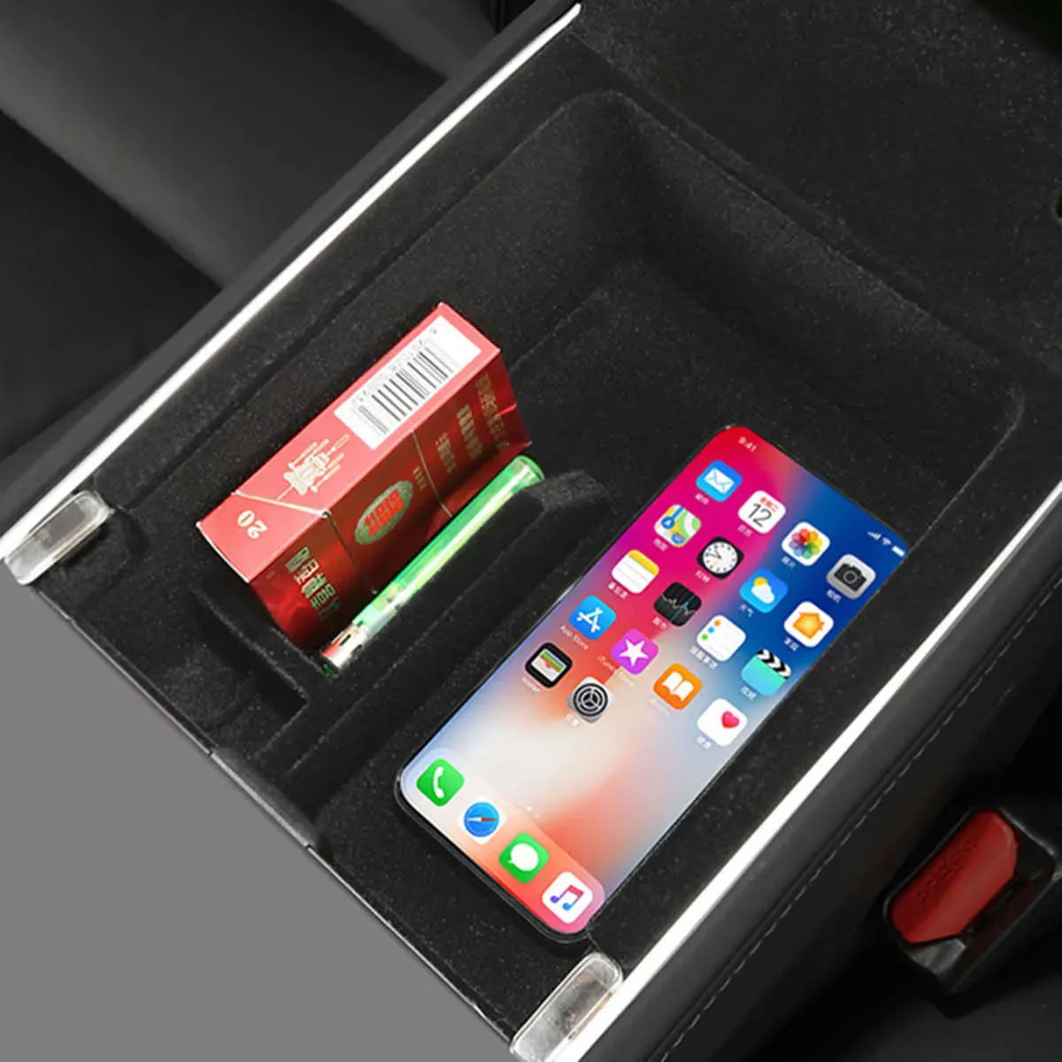 Center Armrest Storage Box for Tesla Model 3（2017-2023.10）/ Y（2020-2023）