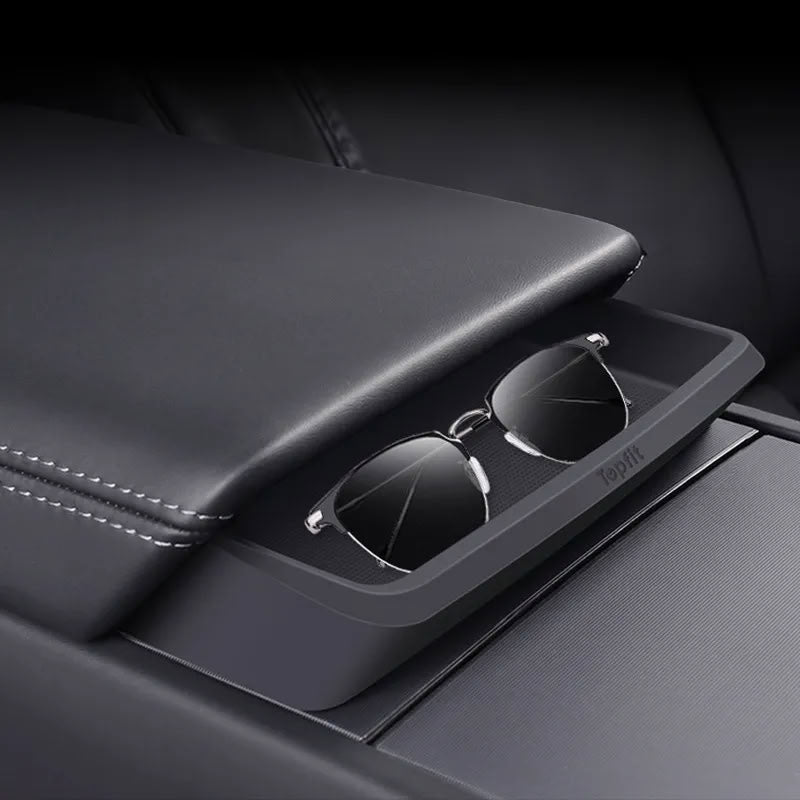 Center Console Storage Box for Model 3 Highland/Model Y Juniper Model 3 Highland Model Y Juniper Black