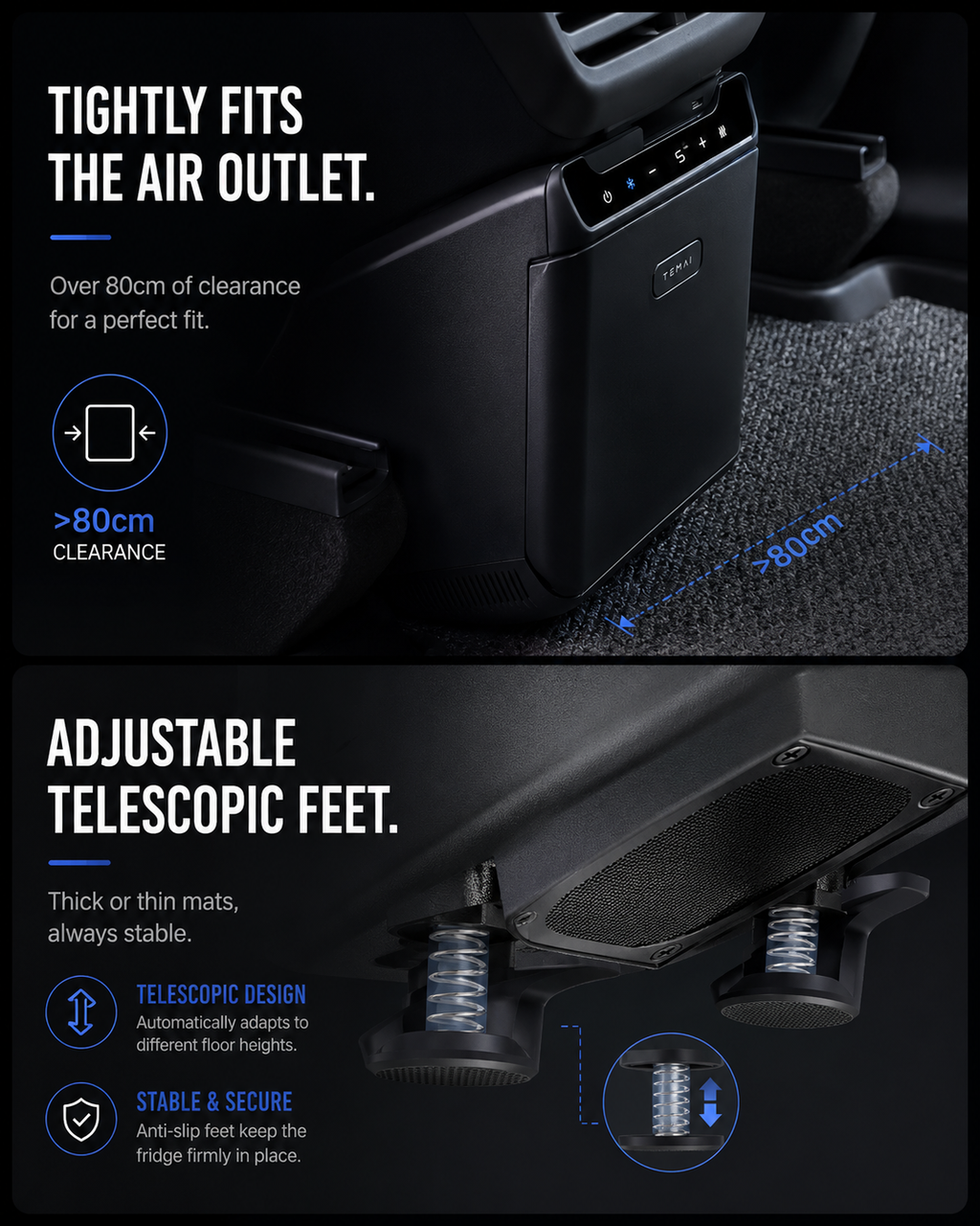 Rear Seat Mini Fridge for Tesla Model Y Juniper 2025+