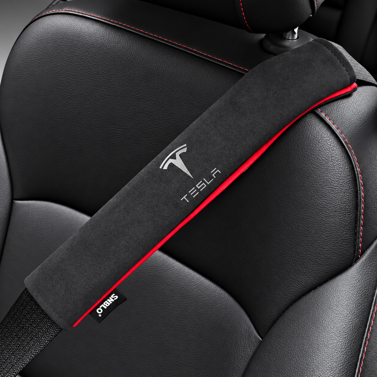 Alcantara Seat Belt Covers for Tesla Model 3/Y/S/X