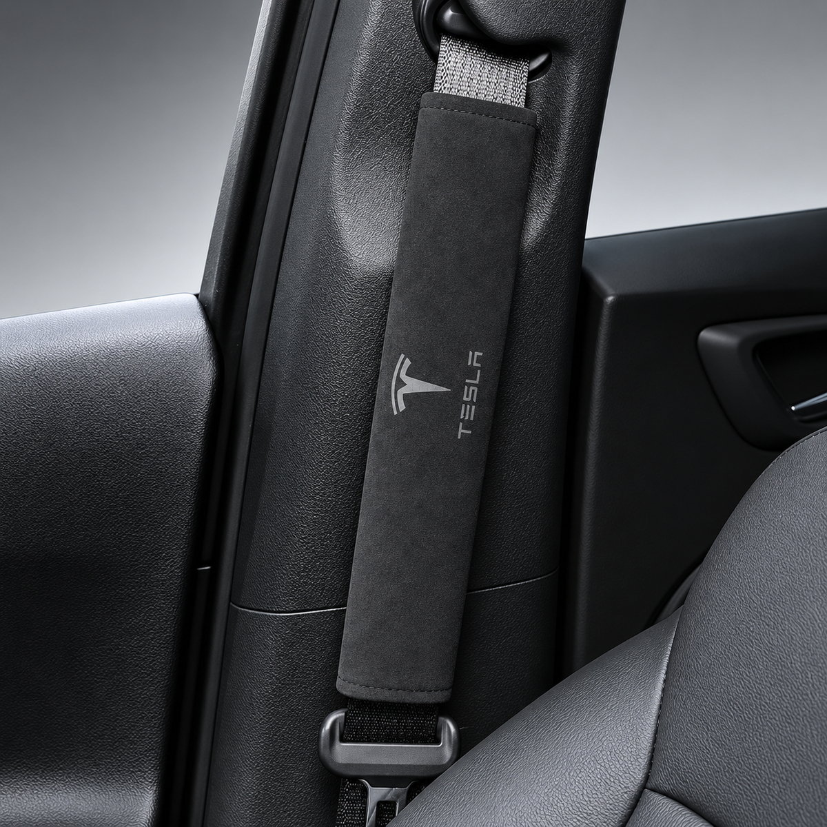 Alcantara Seat Belt Covers for Tesla Model 3/Y/S/X