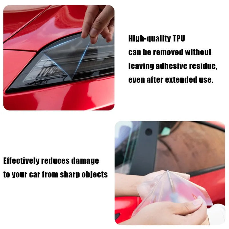Compatible with Tesla Model Y (2021-2025.2) Headlights and Taillight Protection Film