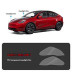 Compatible with Tesla Model Y (2021-2025.2) Headlights and Taillight Protection Film Transparent Film Headlight