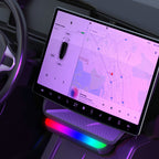 Model 3 Highland / Model Y Juniper Under Screen Storage Box Center Console Organizer With Ambient Lighting