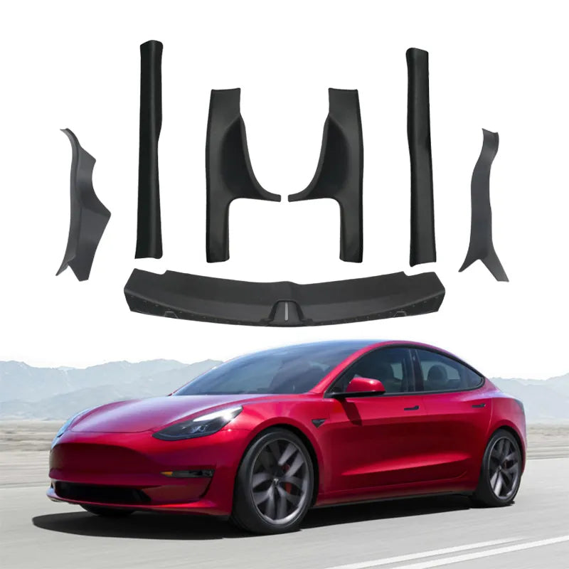 Door Sill Protector for Tesla Model 3（2019-2023）/ Model Y (2020-2023) Model 3（2019-2023） 7-Piece Set