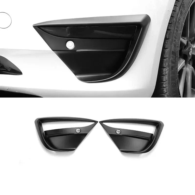Fog Light Cover for Tesla Model 3 (2017-2023) Matte Black