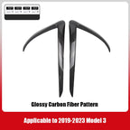 Fog Light Trim for Tesla Model 3/Y - High-Quality ABS with Carbon Fiber Finish Model 3 (2019-2023.10) Glossy Carbon Fiber Pattern