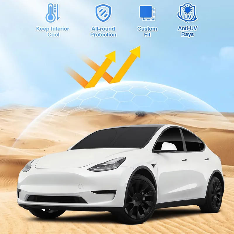 Full Set of 8 Side Window Sunshades for Tesla Model 3/Y