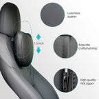 Nappa Leather Ergonomic Headrests for Tesla Model 3/Y/X/S