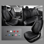 Nappa Leather Seat Covers for Model 3 Highland & Model Y Juniper Legendary Black