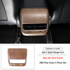 Pear Wood Grain Interior Protective Cover for Tesla Model 3/Y Rear Air Vent（Model 3 Y 2017-2023）