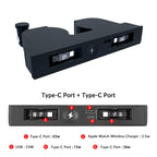 USB Hub with Built-in Apple Watch Wireless Charger for Tesla Model 3 Highland & Model Y Juniper Model 3 Highland Model Y Juniper Type-C 65w + Type-C 36w