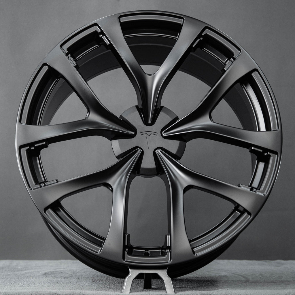 Turbine Flow Forged Wheels for Tesla（4pcs） Matte Black