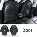 2 Pcs Seat Protectors for Tesla Model 3 (2017-2023) / Y (2020-2024) Model 3（2017-2023.10） Y（2020-2024） Black