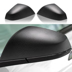Tesla Model S/X Dry Carbon Fiber OEM-Style Side Mirror Covers Matte Carbon Fiber