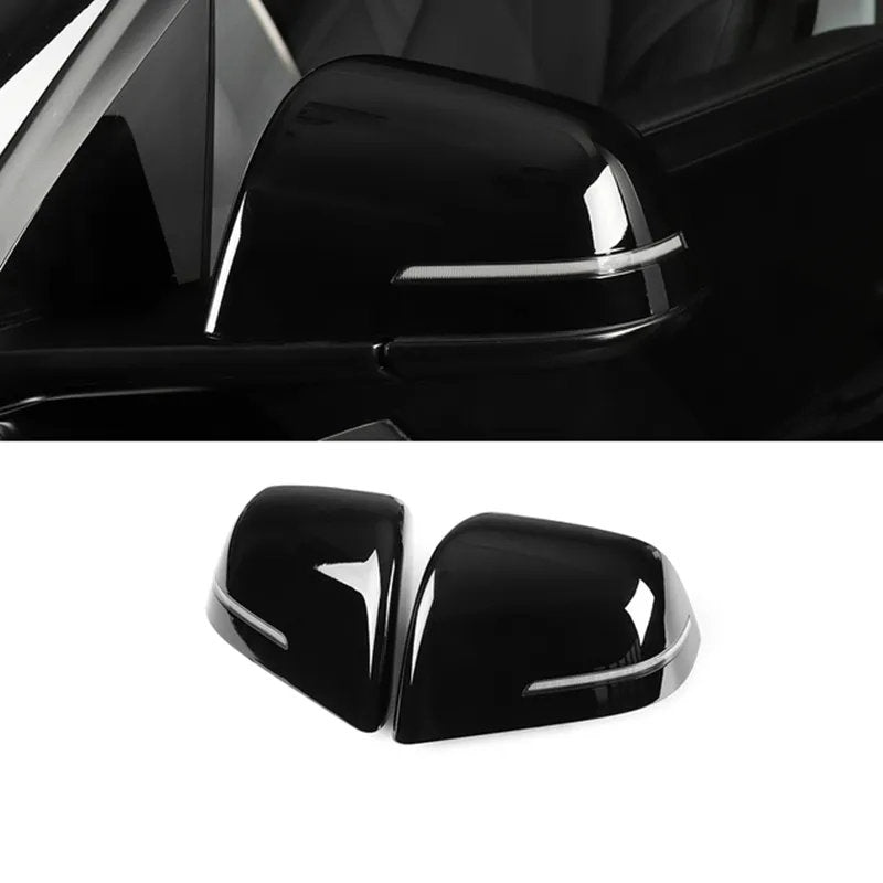 Replacement Side Mirrors with Turn Signals for Tesla Model 3/Y (2017-2024) Bright Black