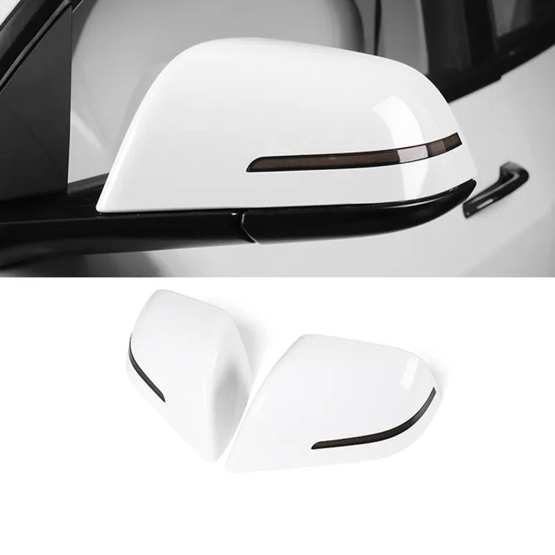 Replacement Side Mirrors with Turn Signals for Tesla Model 3/Y (2017-2024) White