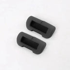 Silicone Seat Belt Buckle Protective Cover for Tesla Model S/3/X/Y Black 2 Pcs（Front row）