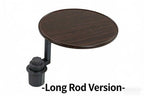 Solid Wood Floating Table for Tesla's Front and Rear Cup Holders 6.5cm – 10cm 2.56in – 3.94 inches Tray Table （Taller version）