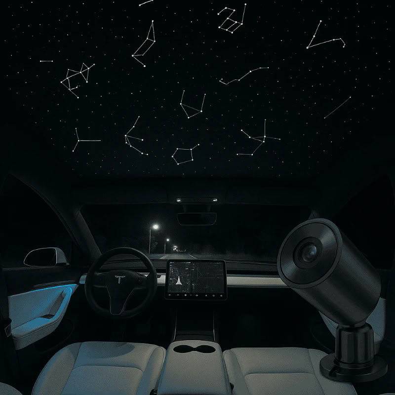 Starry Sky Sunroof Projector Ambient Lighting for Tesla Model 3 Y X S 12 Zodiac Constellations