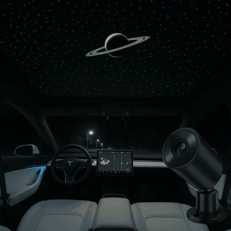 Starry Sky Sunroof Projector Ambient Lighting for Tesla Model 3 Y X S Black Hole Nebula