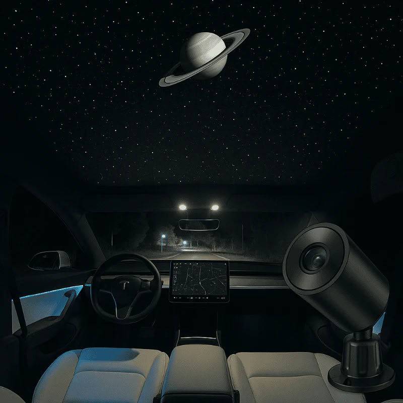 Starry Sky Sunroof Projector Ambient Lighting for Tesla Model 3 Y X S Saturn’s Rings
